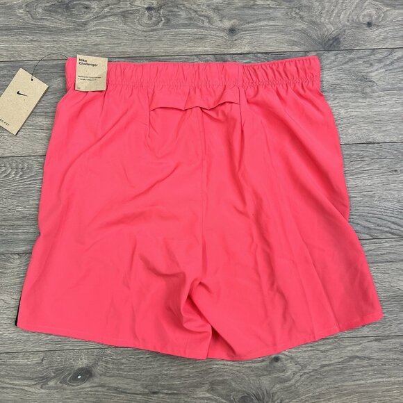 Nike Shorts Size Large Mens Pink Dri Fit Challenger 7" Brief Lined Versatile - Picture 7 of 13